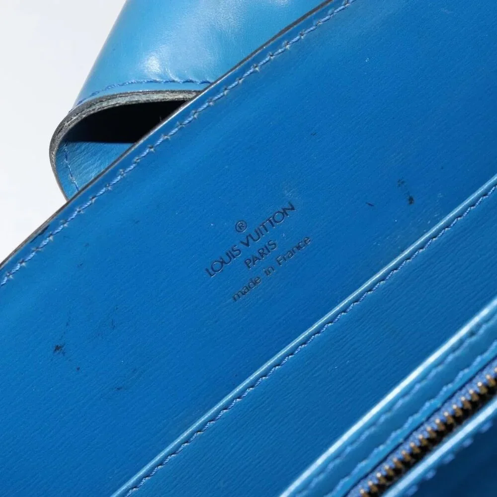 LOUIS VUITTON Epi Capuchin Shoulder Bag Blue M52345 LV Auth 149056 - Picture 11 of 16